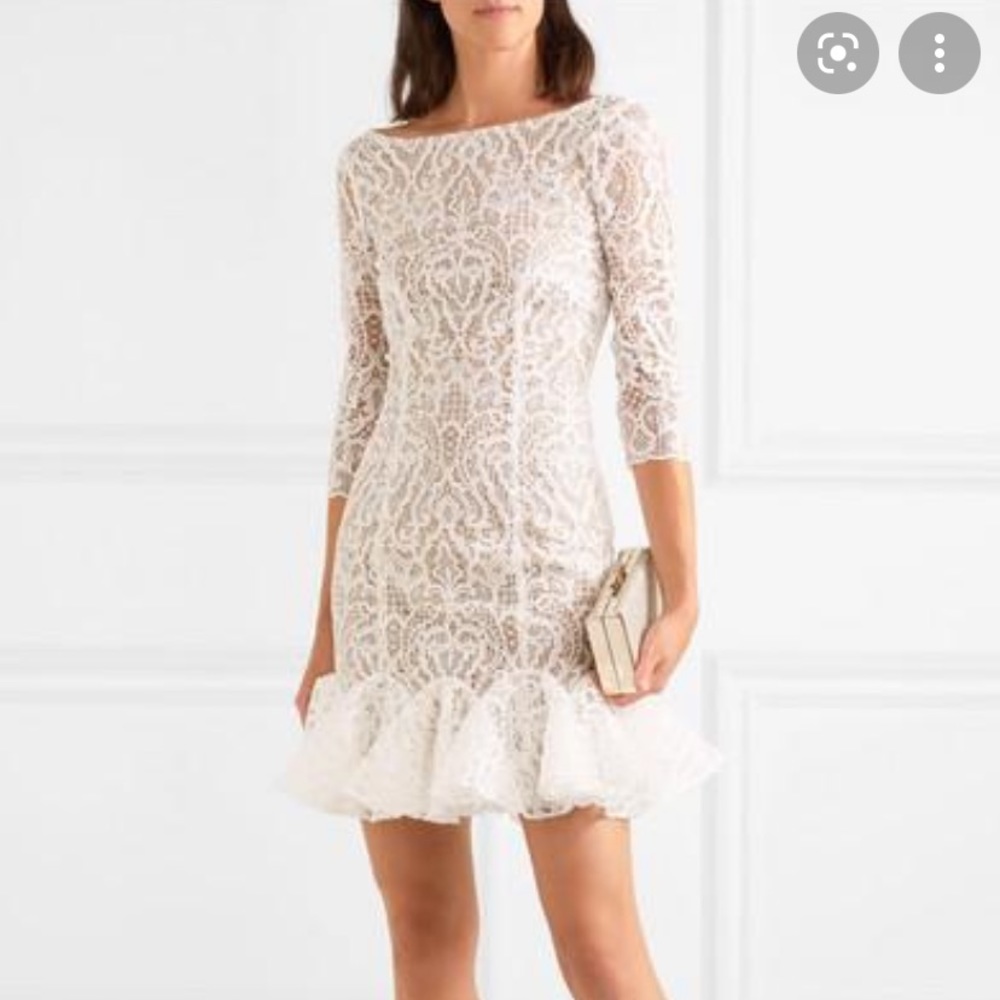 White Lace Rime Arodaky Dress size EU 40 (4)